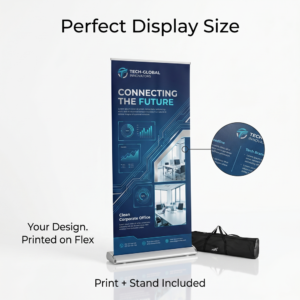 Regular rollup standee for business promotion