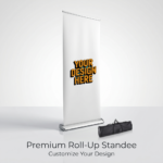 Premium rollup standee for event display