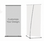 Custom printed V standee display