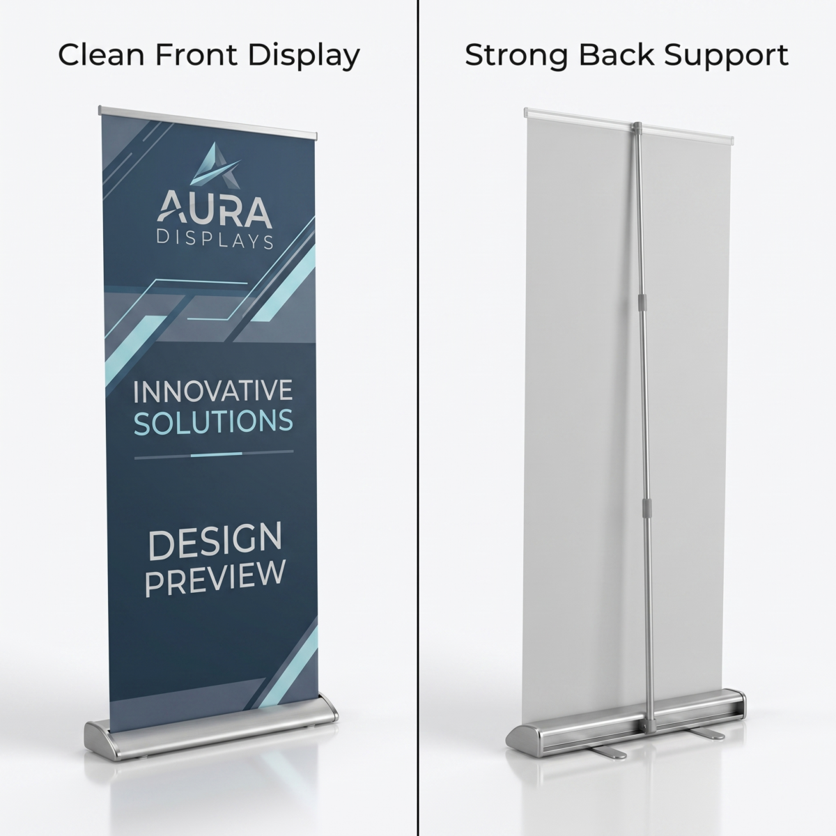 Advertising standee with high quality print