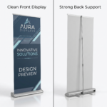 Advertising standee with high quality print