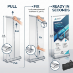 Premium rollup standee