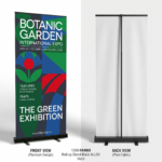 Premium exhibition standee display setup