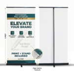 Promotional standee with premium black finish