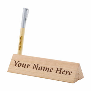 Personalized wooden pen with engraved name