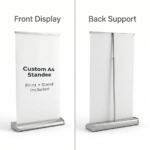 Tabletop advertising standee with HD print