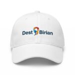 Adjustable custom white cap for events
