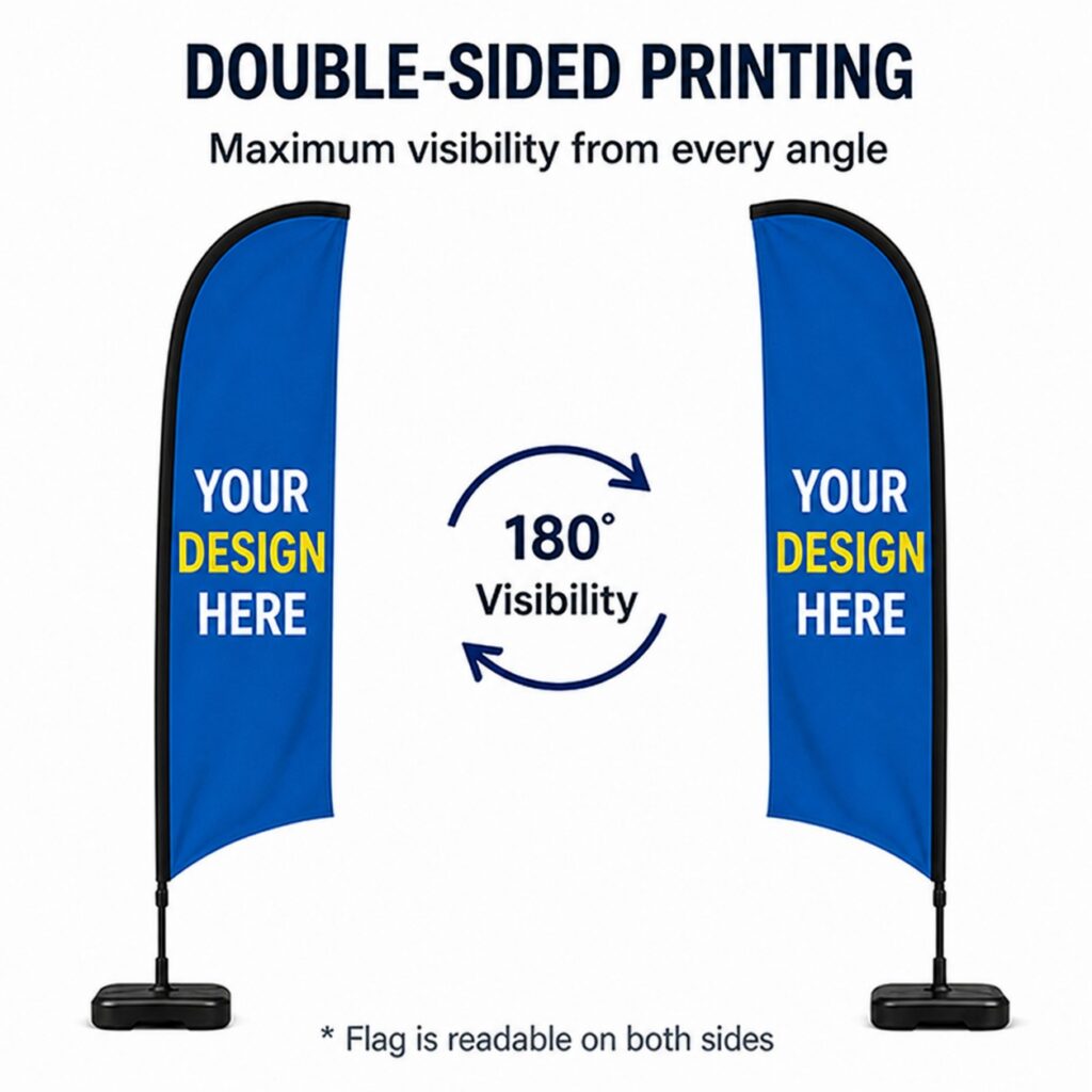 Premium custom feather flag banner display