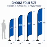 Portable advertising feather flag stand